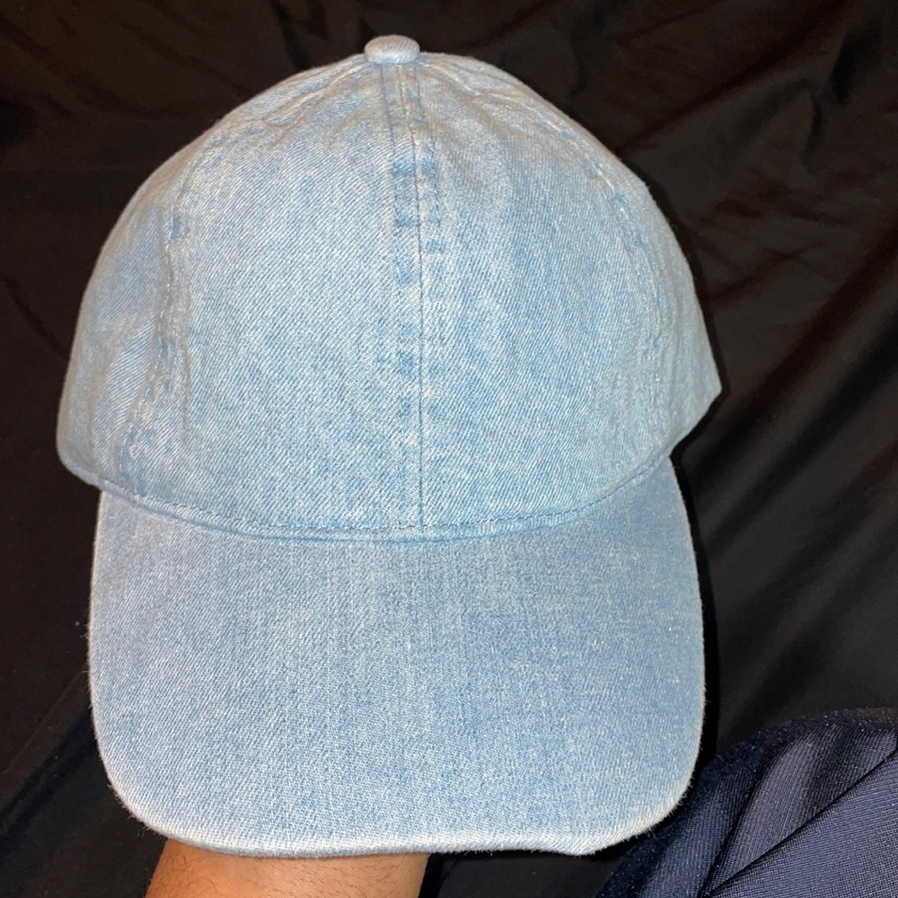 Light blue jean dad hat
